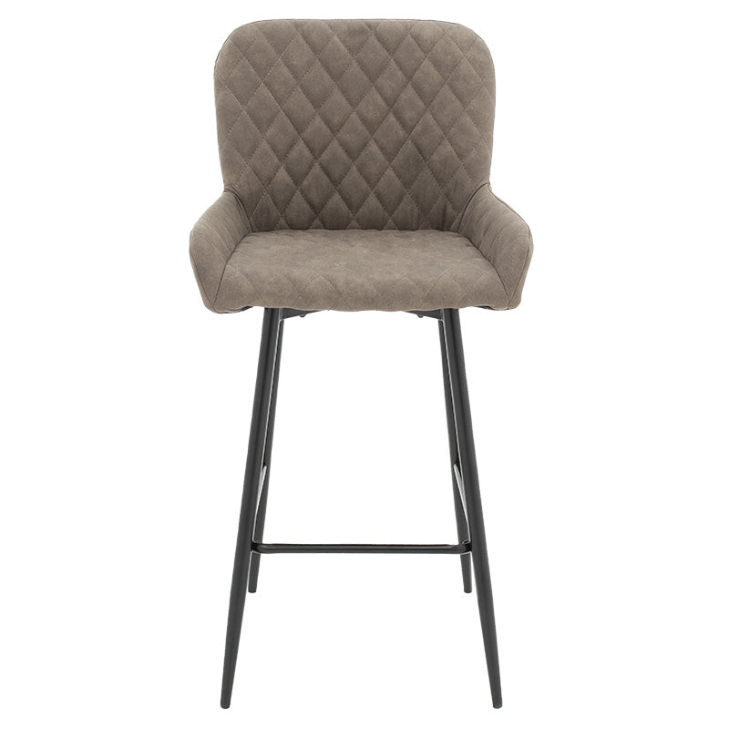 Scaun de bar Delicacy, Gri - maro antic, 49x49x98 cm - Gri