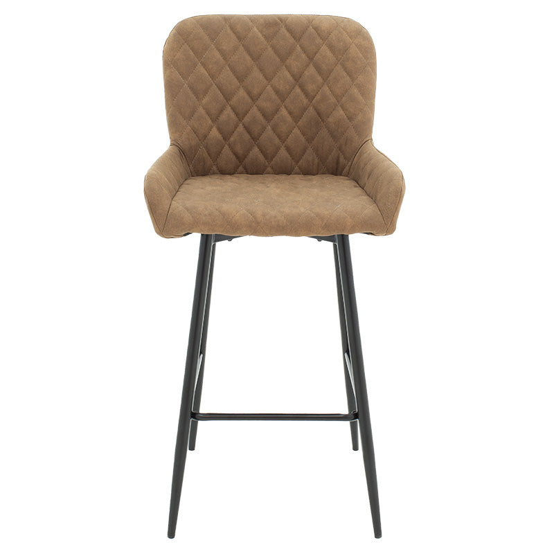 Scaun de bar Delicacy, Gri - maro antic, 49x49x98 cm - Maro