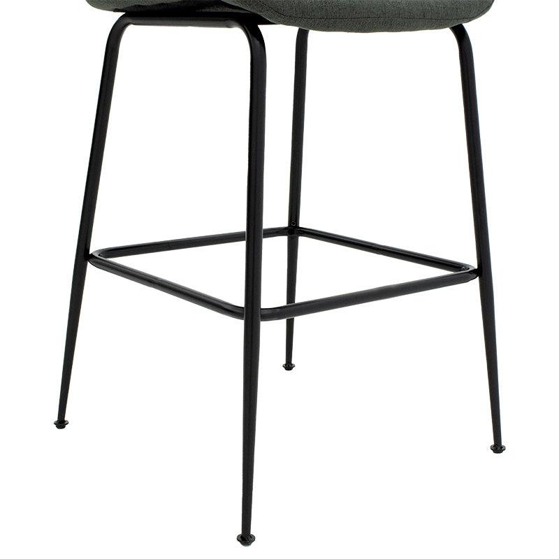 Scaun de bar Impel, Bej - Gri, 61x48x103 cm - Gri