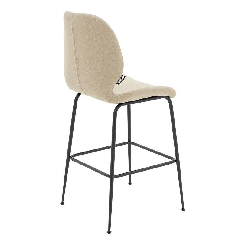 Scaun de bar Impel, Bej - Gri, 61x48x103 cm - Bej