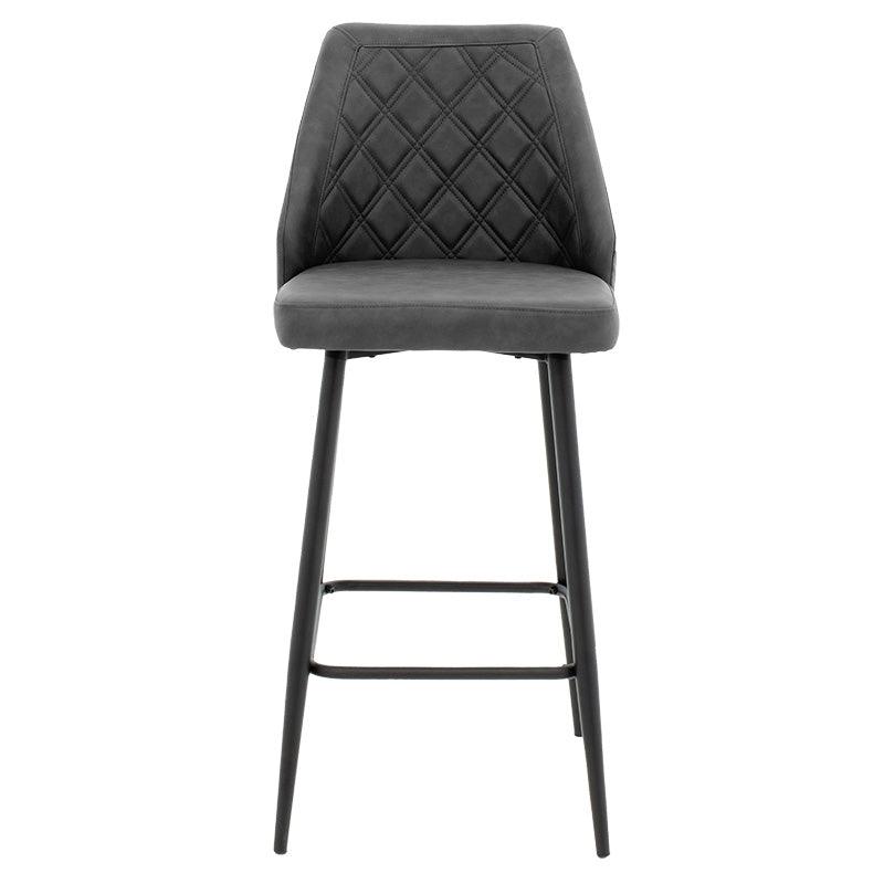 Scaun de bar Inflame, Antracit, 55x48x107 cm