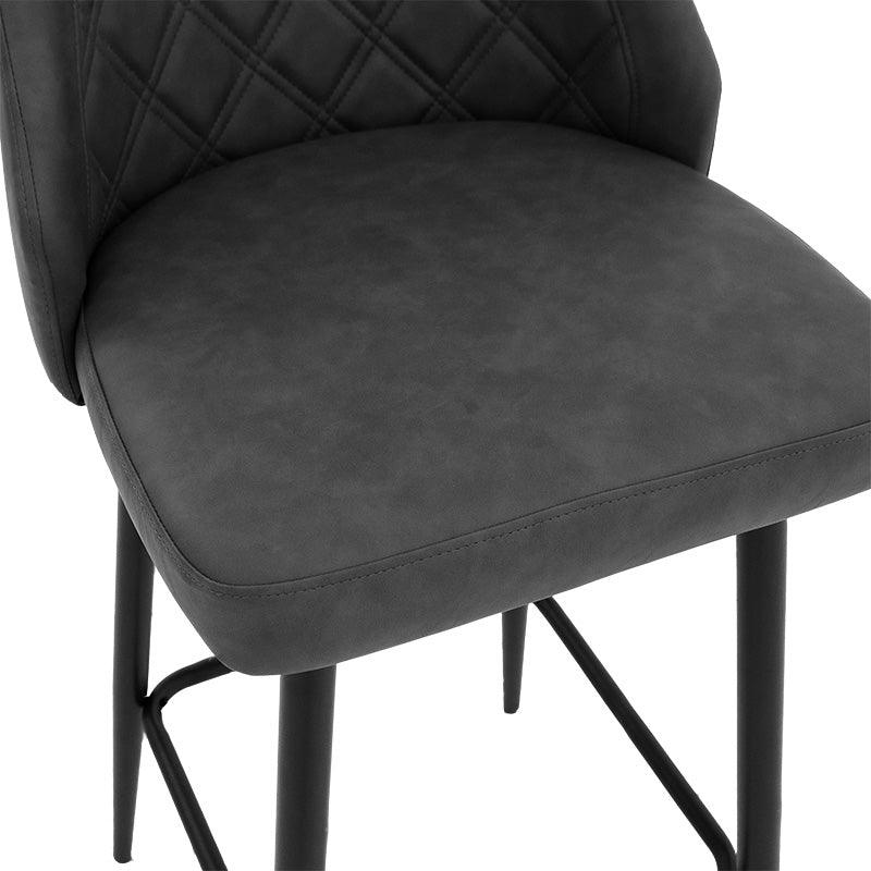 Scaun de bar Inflame, Antracit, 55x48x107 cm