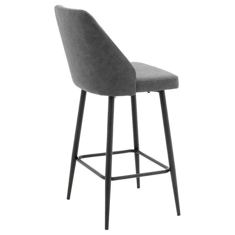 Scaun de bar Inflame, Antracit, 55x48x107 cm