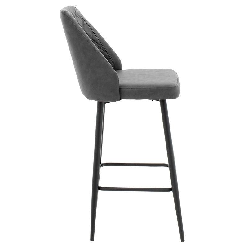 Scaun de bar Inflame, Antracit, 55x48x107 cm