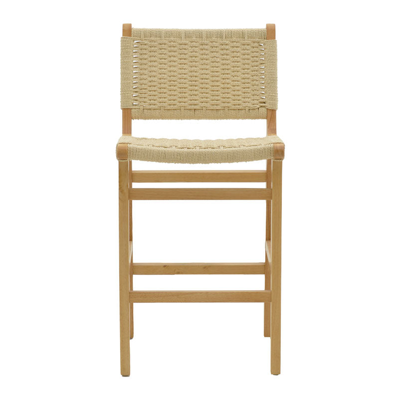 Scaun de bar Julien, lemn, Natural, 45x46x95 cm