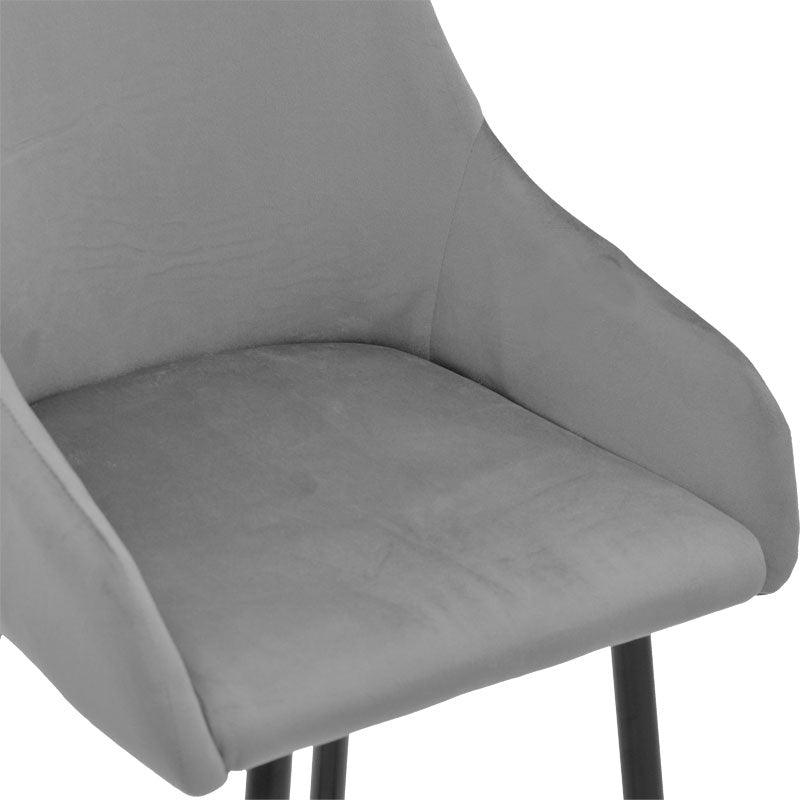 Scaun de Bar Lithe metal, 47x44x98 cm - Gri