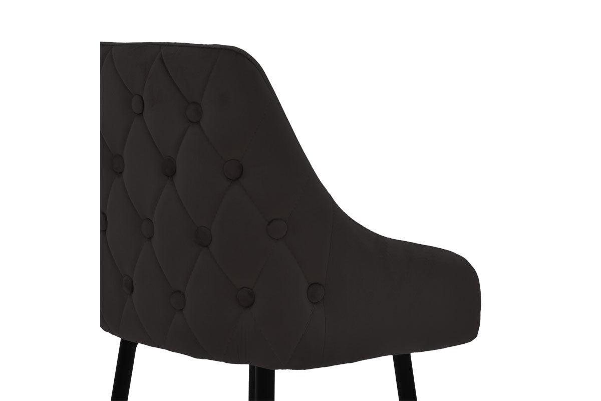 Scaun de Bar Lithe metal, 47x44x98 cm - Negru