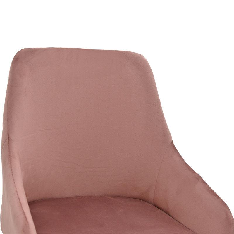 Scaun de Bar Lithe metal, 47x44x98 cm - Roz