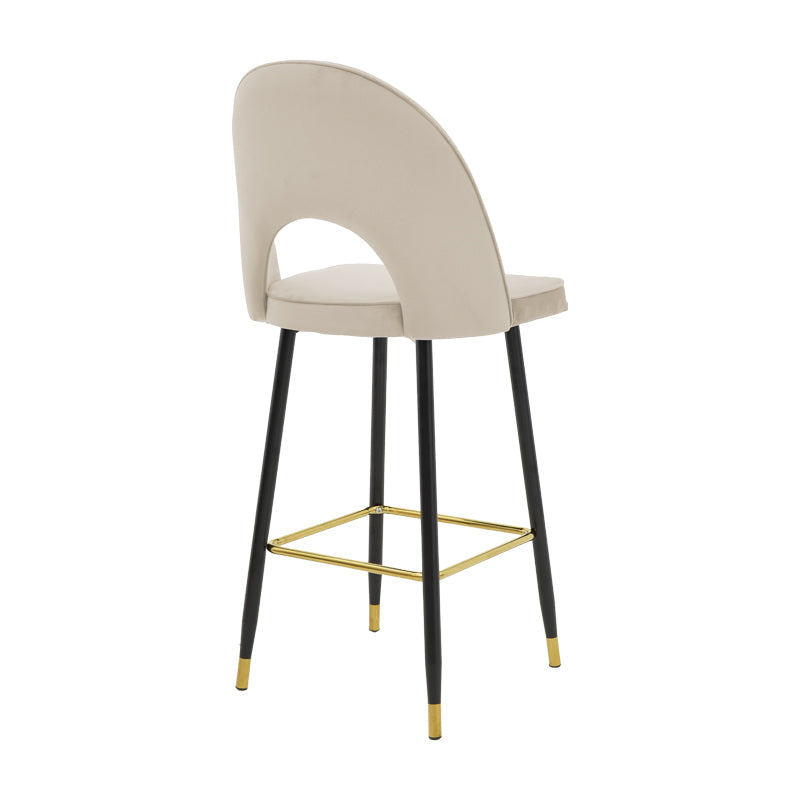 Scaun de bar Medium height bar, 48x50x107 cm - Negru-Bej-Auriu