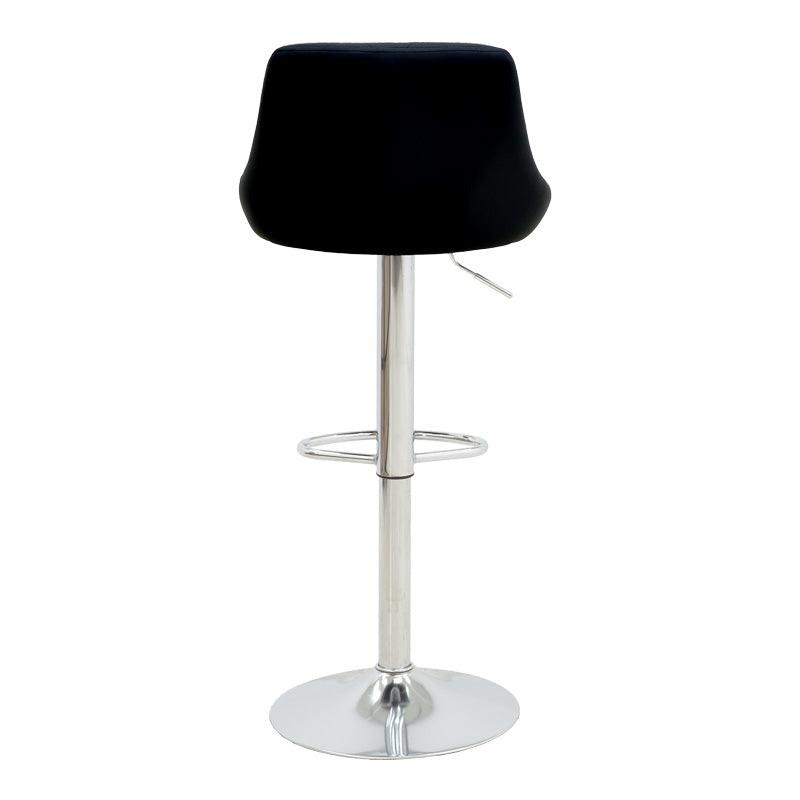 Scaun de bar reglabil pe inaltime Boronez, Diverse culori, 47x49x112 cm - Negru