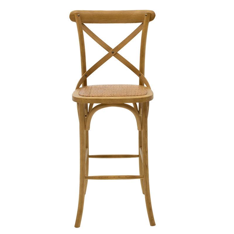 Scaun de bar Reid, Sonoma - Nuc, 52x45x116 cm - Sonoma