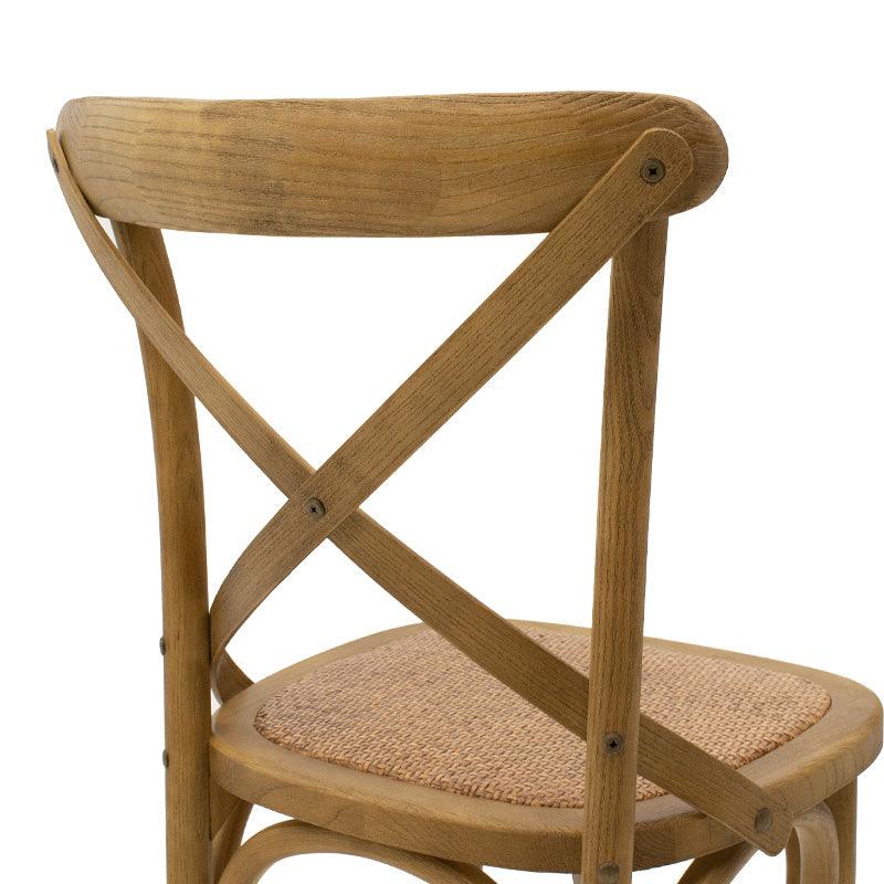 Scaun de bar Reid, Sonoma - Nuc, 52x45x116 cm - Nuc