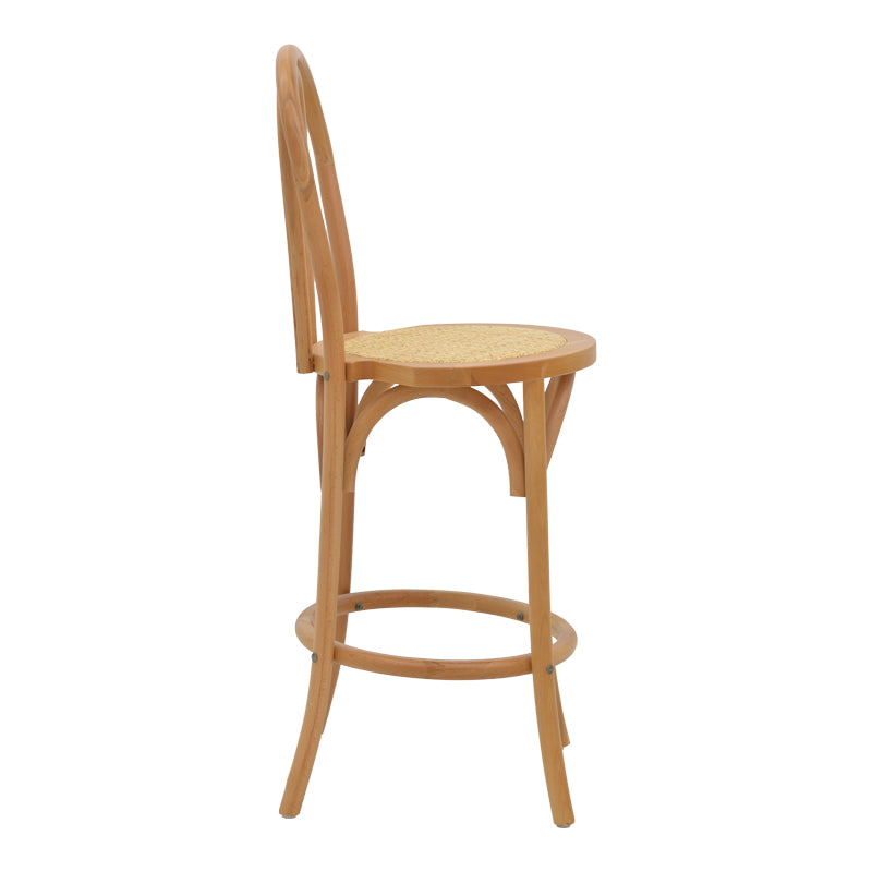 Scaun de bar Thonet lemn Natural de fag, 41x50x105 cm