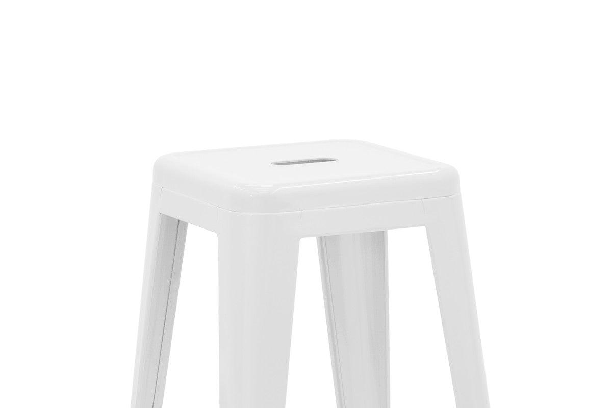 Scaun de bar Utopia metal 42x42x76cm - Alb