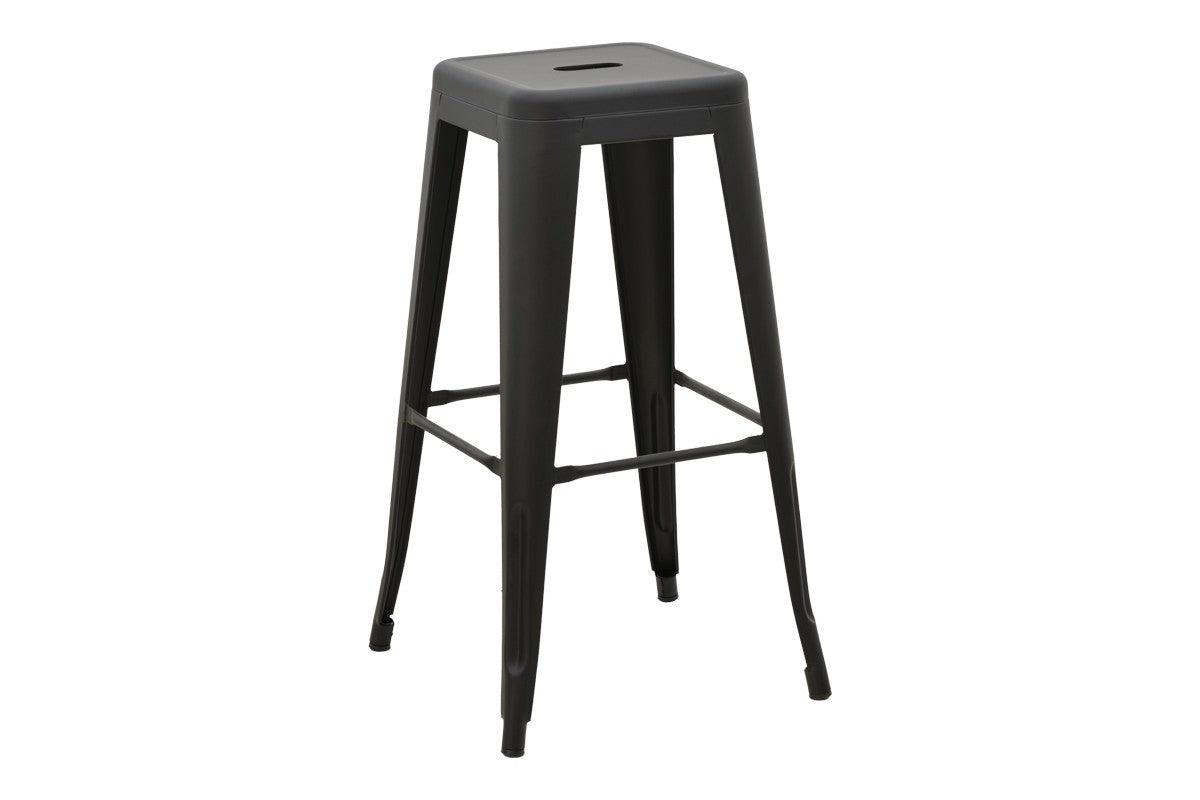Scaun de bar Utopia metal 42x42x76cm - Negru
