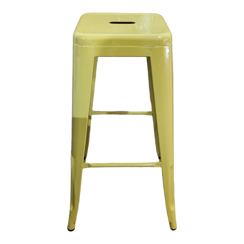 Scaun de bar Utopia metal, Diverse culori, 42x42x76 cm - Galben