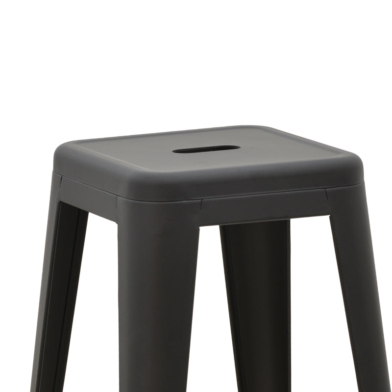 Scaun de bar Utopia metal, Diverse culori, 42x42x76 cm - Negru