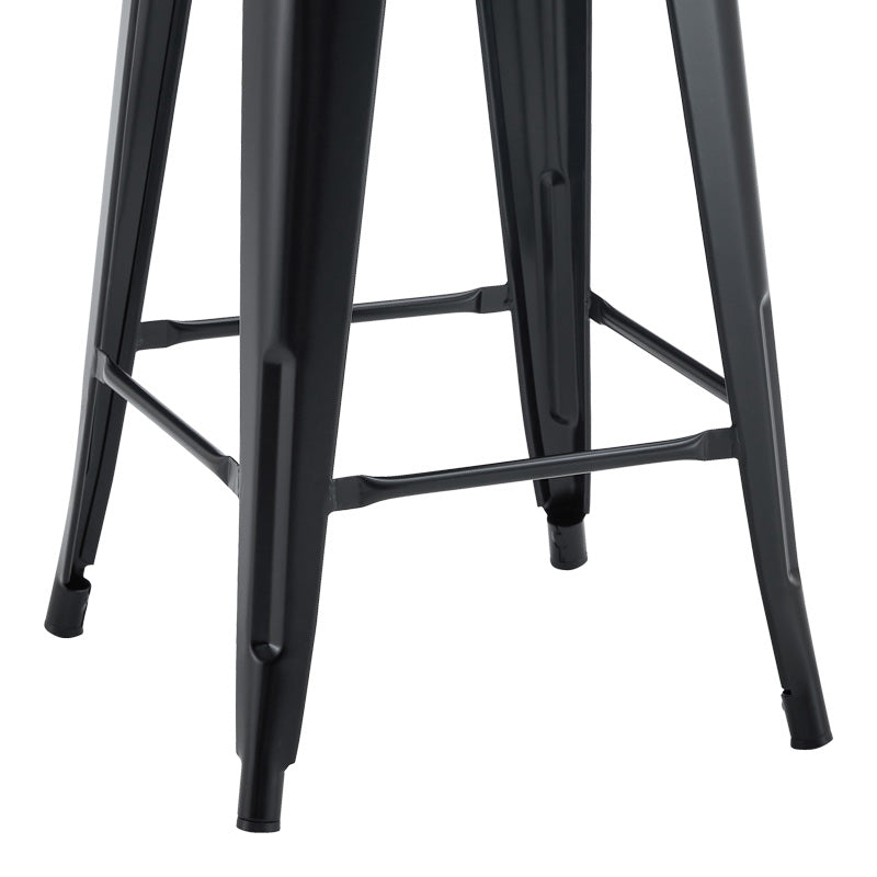 Scaun de bar Utopia, Diverse culori, 42x42x86 cm - Negru