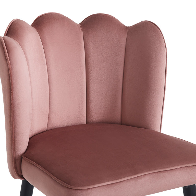 Scaun de bar Velvi catifeaa marului putred, Roz, 43x62x95 cm