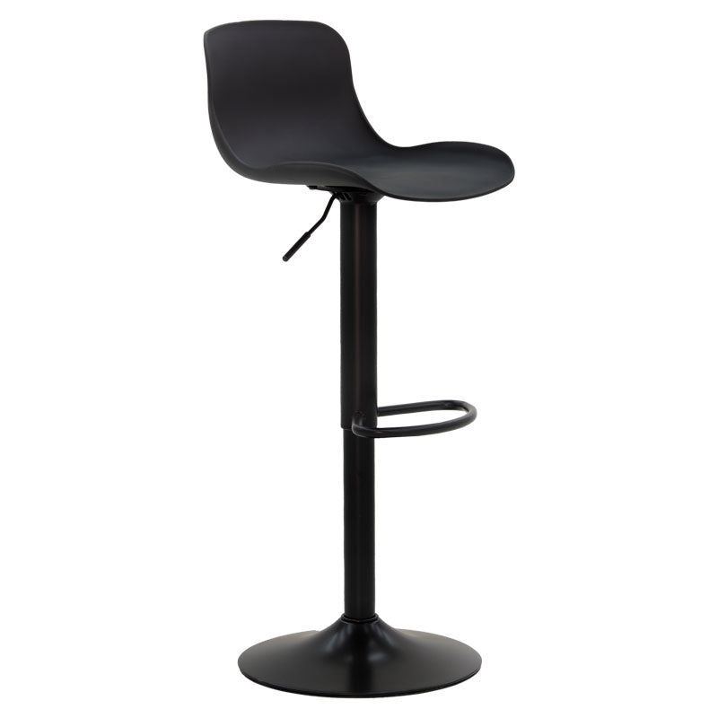 Scaun de bar Walden, polipropilena si metal, 40x43x100 cm - Negru