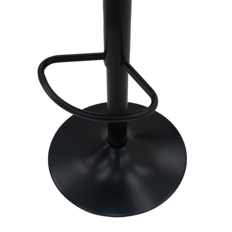 Scaun de bar Walden, polipropilena si metal, 40x43x100 cm - Negru