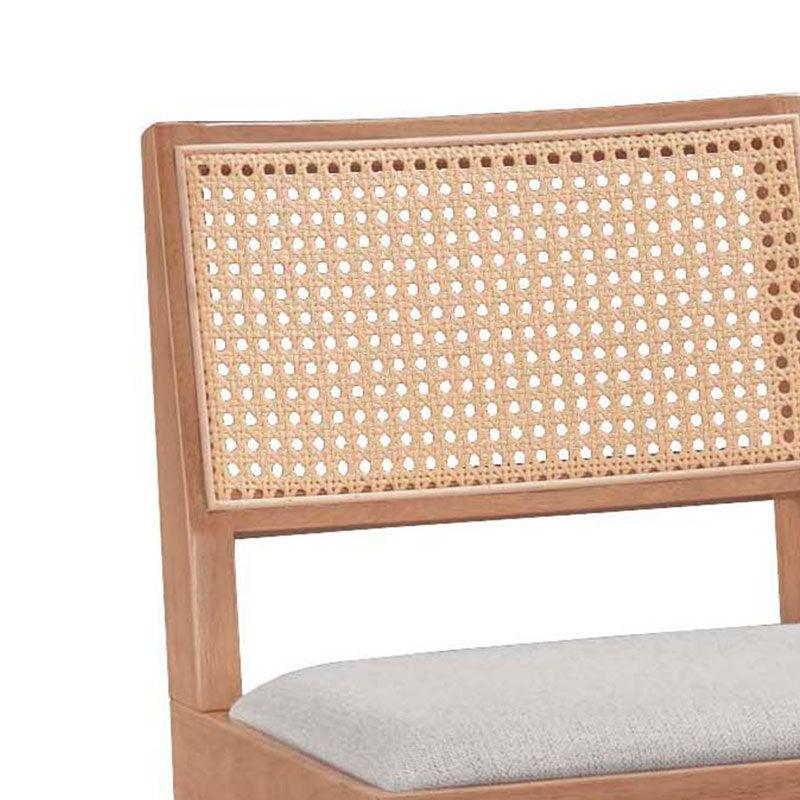 Scaun de bar Winslow, Negru - Nuc, 46x44x98 cm - Nuc