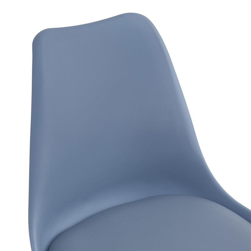 Scaun de birou ajustabil Gaston II, Modern, Albastru deschis, 48x57x77-90 cm