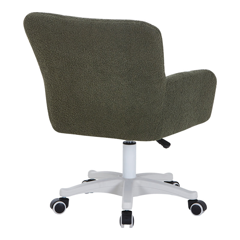 Scaun de birou Givole, boucle, 55x55x84 cm - Verde