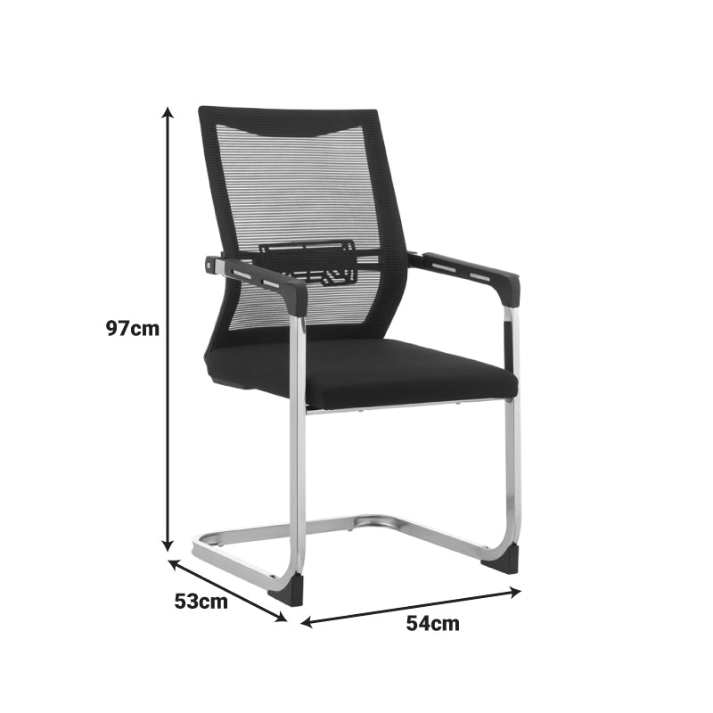 Scaun de birou Chromatic, Negru, 54x53x97 cm