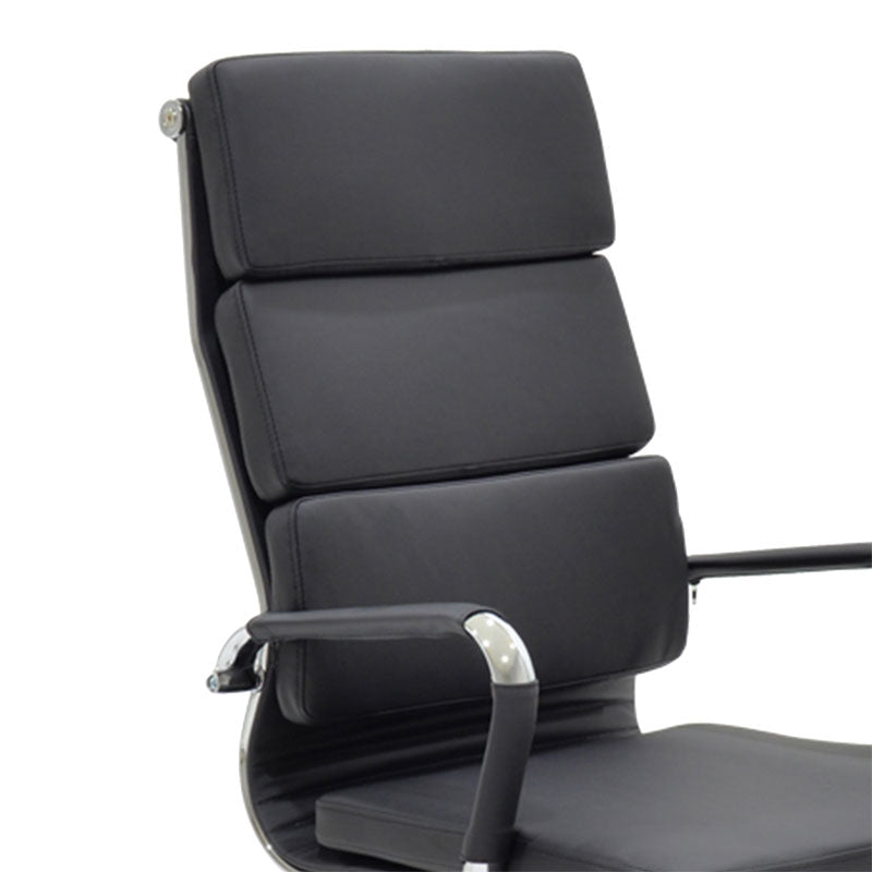 Scaun de birou de manager Tokyo cu PU 56x52x108 cm, Diverse culori, 52x56 cm - Negru