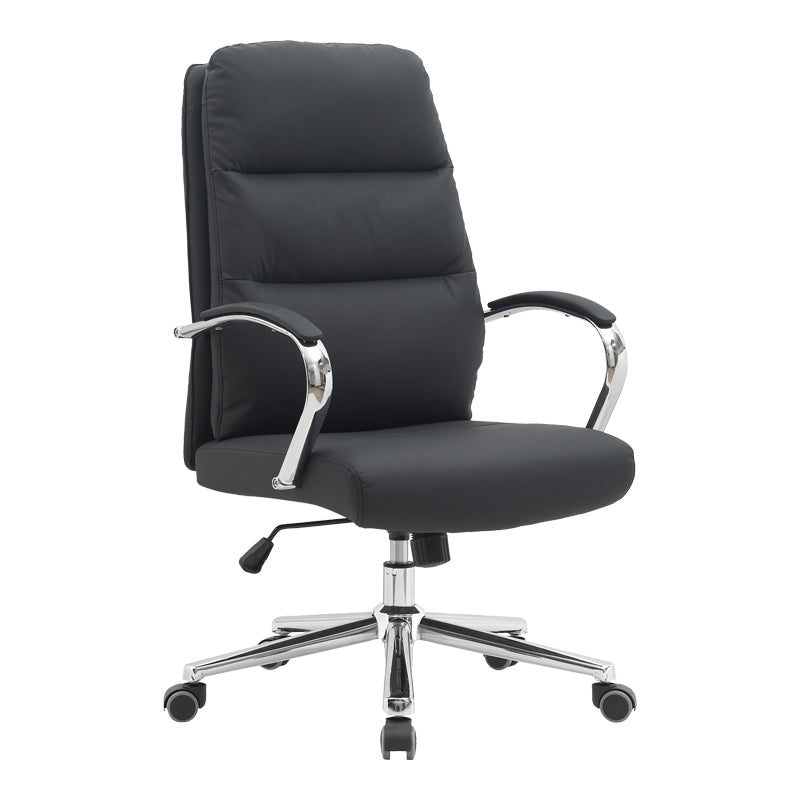 Scaun de birou directorial Normie, piele PU, 58x65x111 cm - Scaun de birou directorial Normie, piele PU, 58x65x111 cm - 090-000025