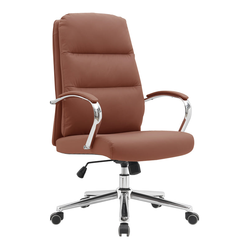 Scaun de birou directorial Normie, piele PU, 58x65x111 cm - Scaun de birou directorial Normie, piele PU, 58x65x111 cm