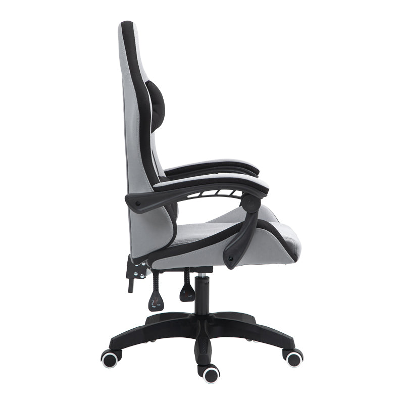 Scaun de birou gaming Gline stofa negru-Gri negru pp, 60x59x118 cm
