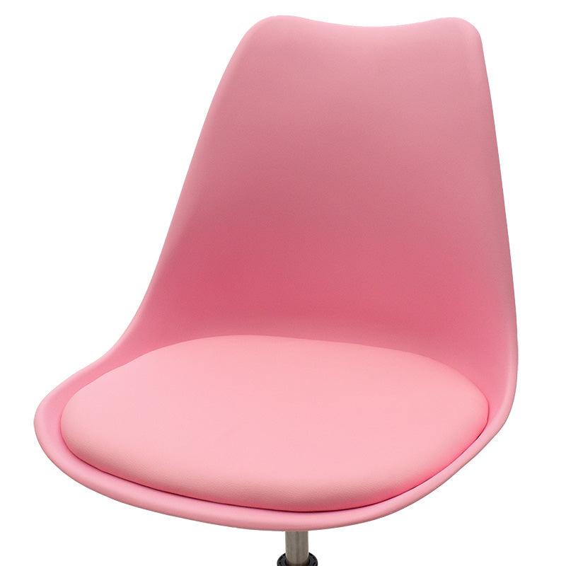 Scaun de birou Gaston II PP-PU, 48x57x80 cm - Roz