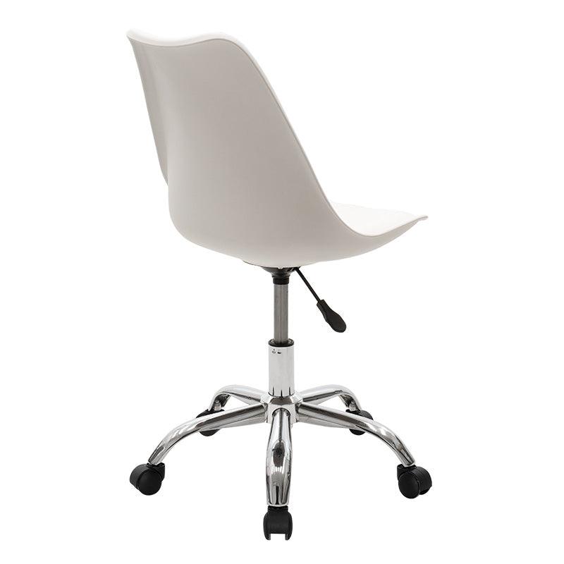 Scaun de birou Gaston II PP-PU, 48x57x80 cm - Alb