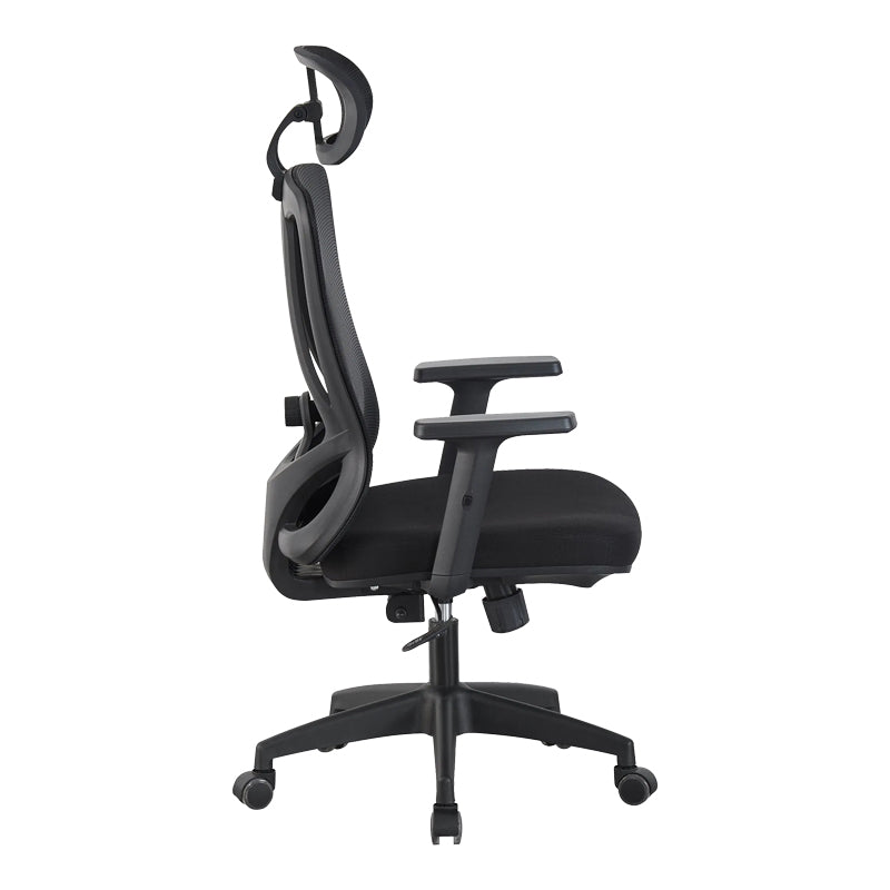 Scaun de birou Magida, Stofa, Negru