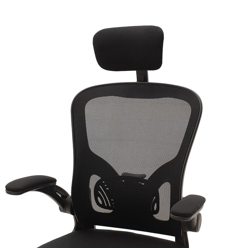 Scaun de birou Manager Ergoline cu plasa, neagra, 65x62 cm