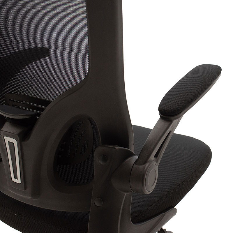Scaun de birou Manager Ergoline cu plasa, neagra, 65x62 cm