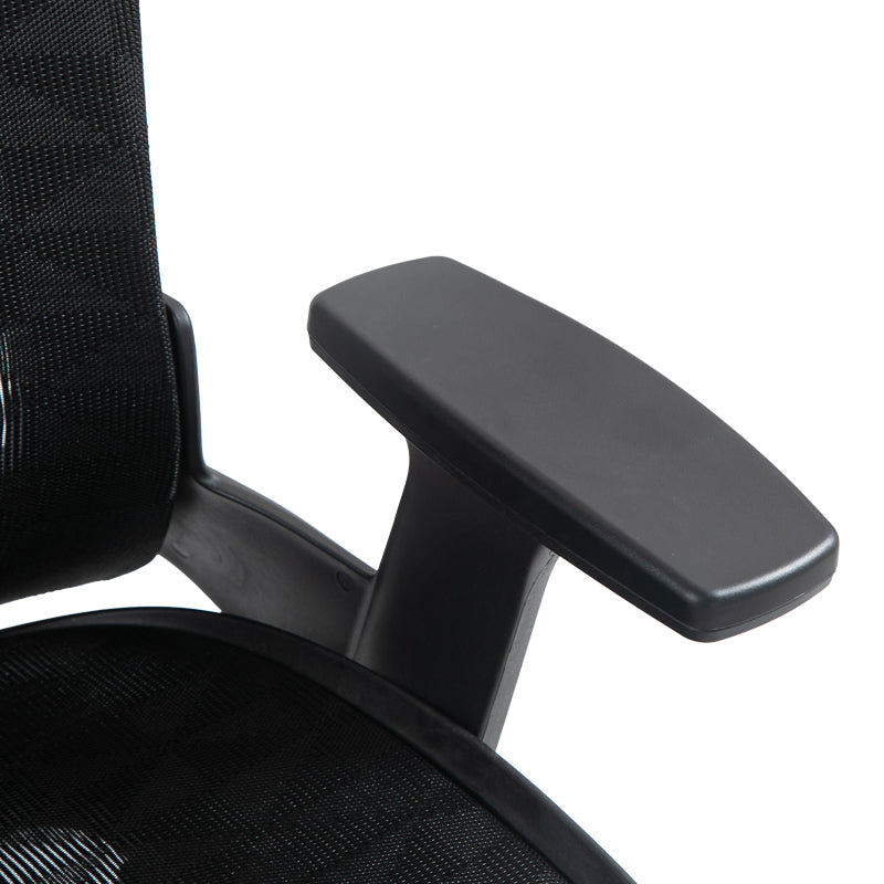 Scaun de birou manager Mergi plasa, neagra, 62x63x120 cm