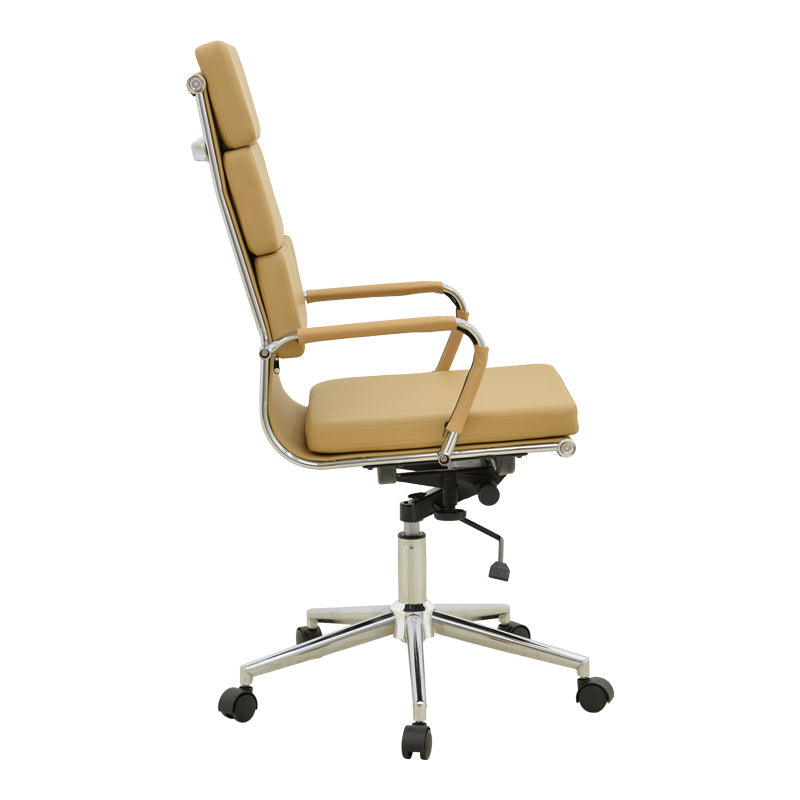 Scaun de birou de manager Tokyo cu PU 56x52x108 cm, Diverse culori, 52x56 cm - Bej