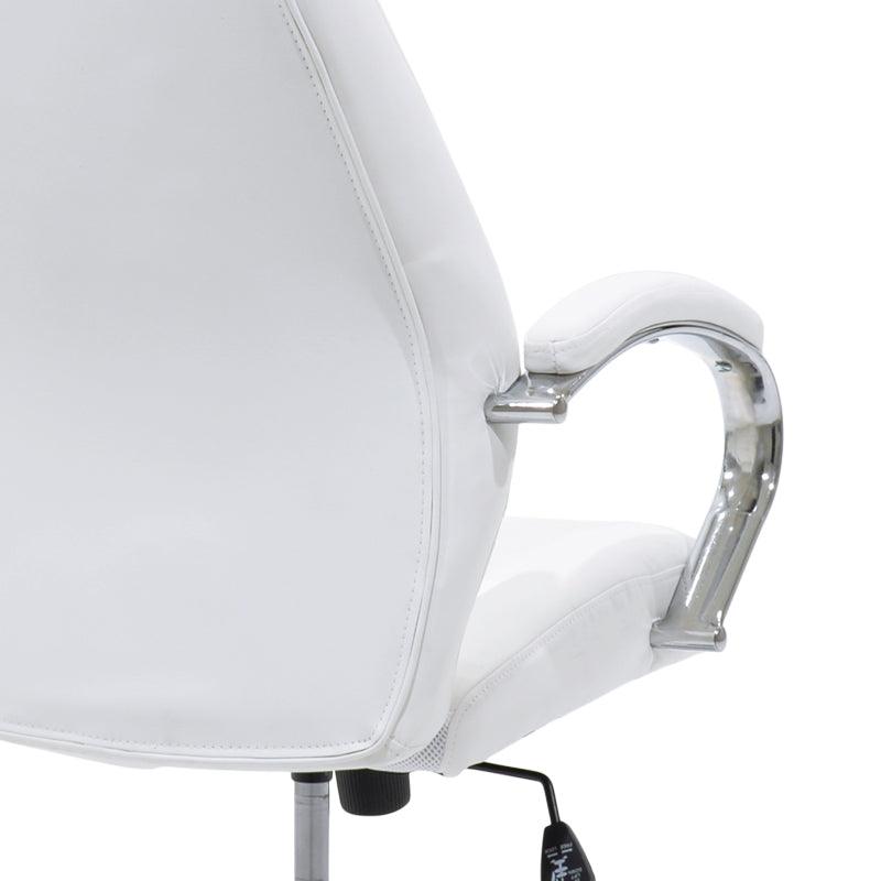 Scaun de birou manager Sonar, 57x61x120 cm - Alb