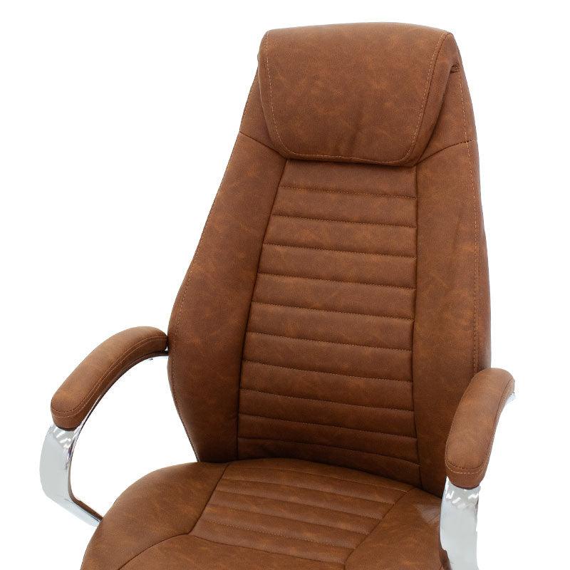 Scaun de birou manager Sonar, 57x61x120 cm - Maro