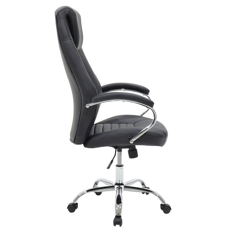 Scaun de birou manager Sonar, 57x61x120 cm - Negru
