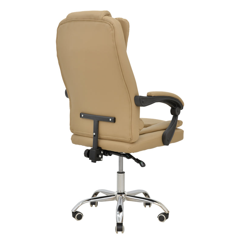 Scaun de birou Manager Toronsi, Bej - Negru, 60x68x128 cm - Bej