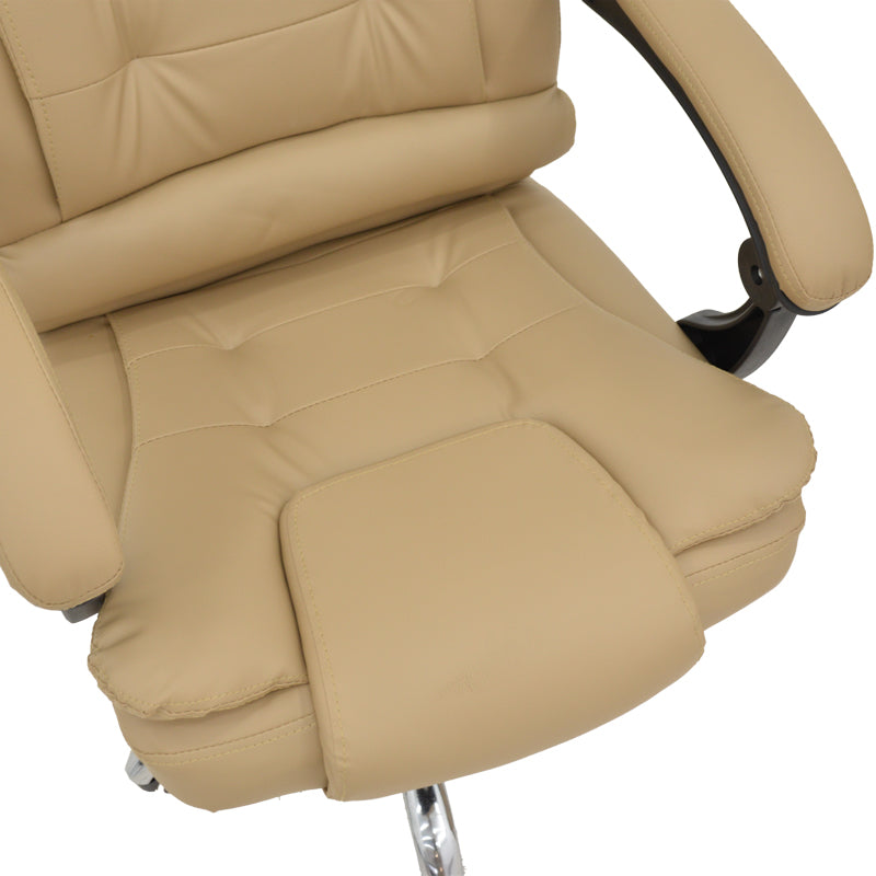 Scaun de birou Manager Toronsi, Bej - Negru, 60x68x128 cm - Bej