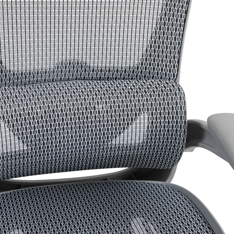 Scaun de birou manager Zenyk plasa, Alb, 63x70x126 cm