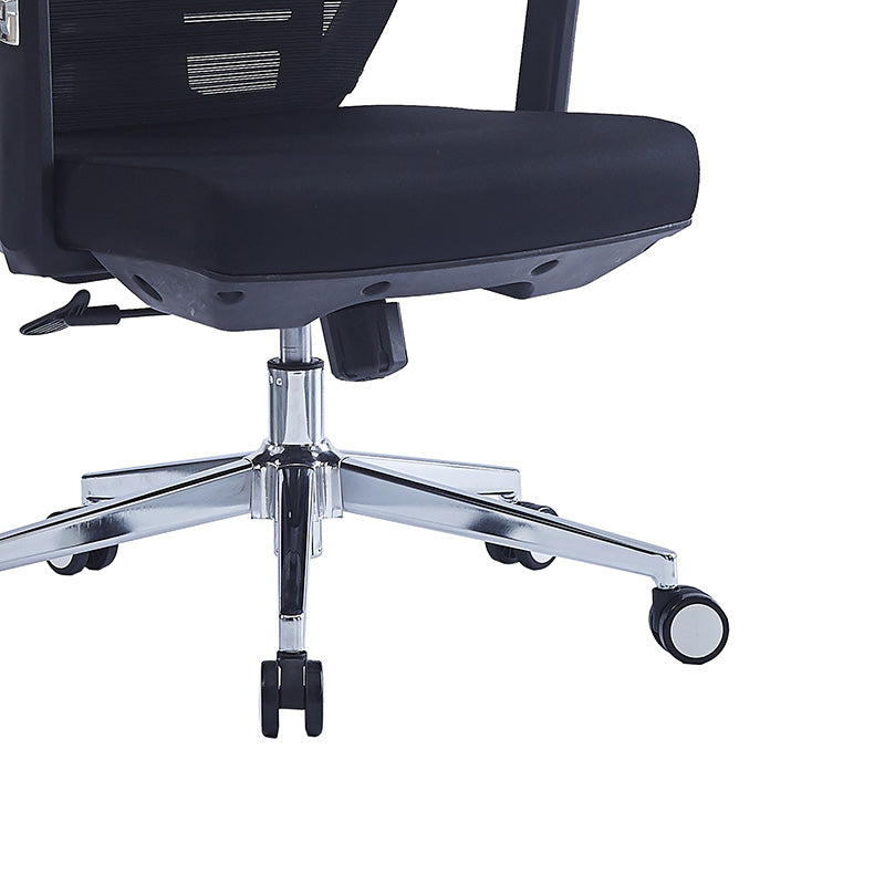 Scaun de birou pentru manager Commend, neagra, 50x50x114-124 cm
