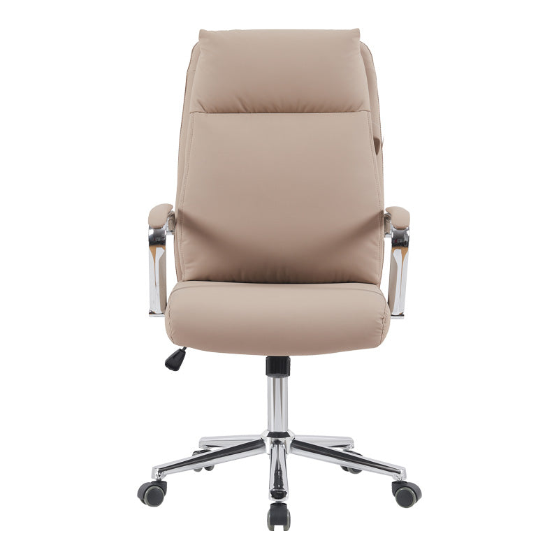 Scaun de birou pentru manager Siquel, cappuccino, 65x58 cm