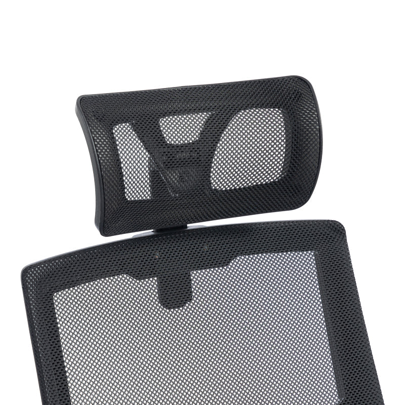 Scaun de birou Plymot, 48x58x112-122 cm - Negru