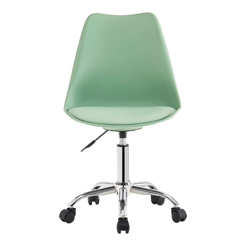 Scaun de birou reglabil Gaston II, Mint, Verde, 48x57x77-90 cm